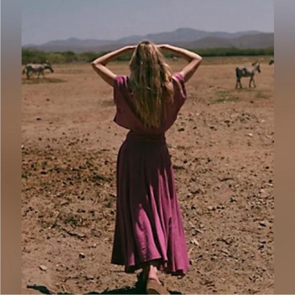 Free People sunset skirt set